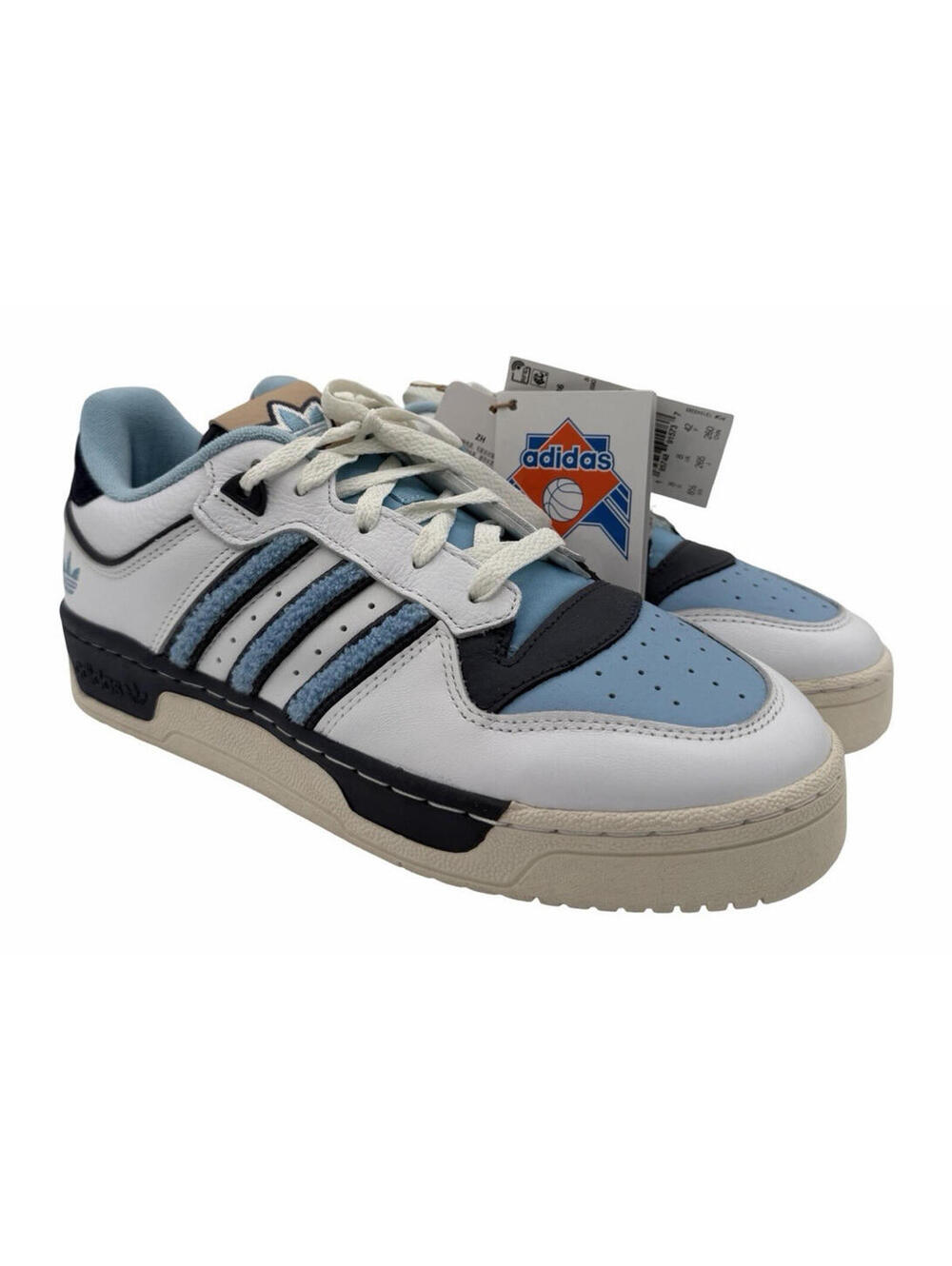Adidas Rivalry Low 86 Tar Heels Sneakers White Blue Navy Size US 8.5 FZ6334